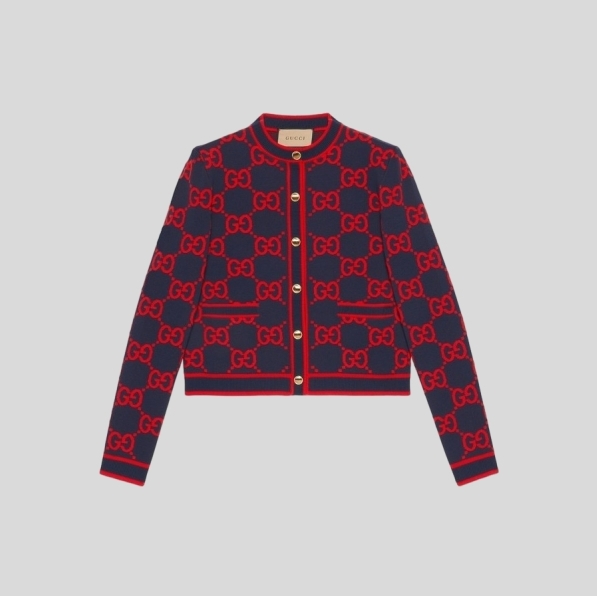 구찌 더블 자카드 가디건