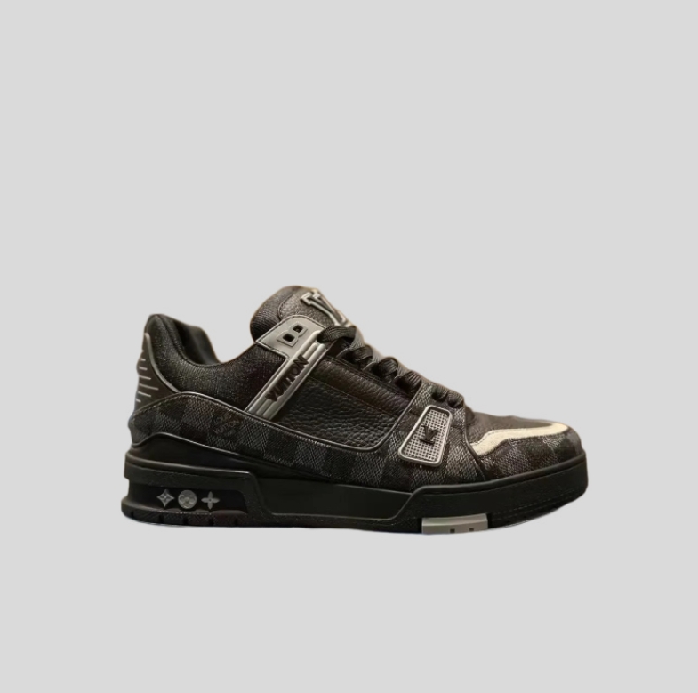 루이비통 LV 트레이너 스니커즈 데님 블랙