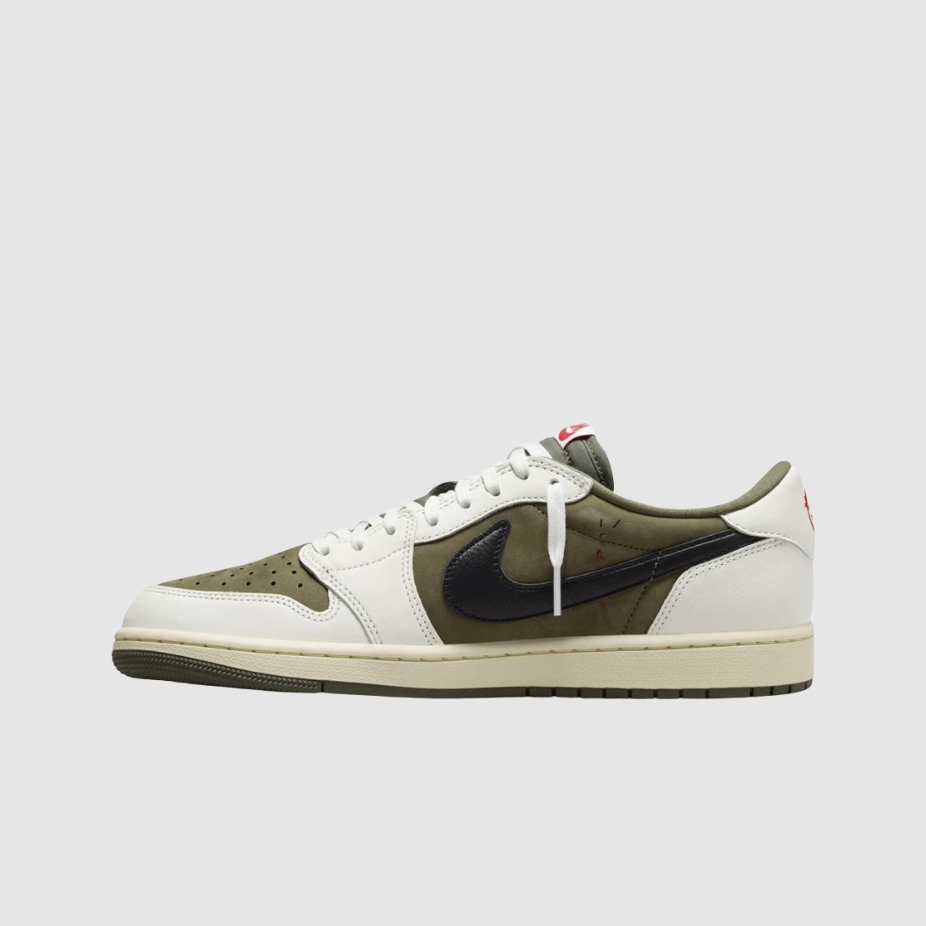 조던 1 x 트래비스 스캇 레트로 로우 OG SP 리버스 올리브 [LJR]