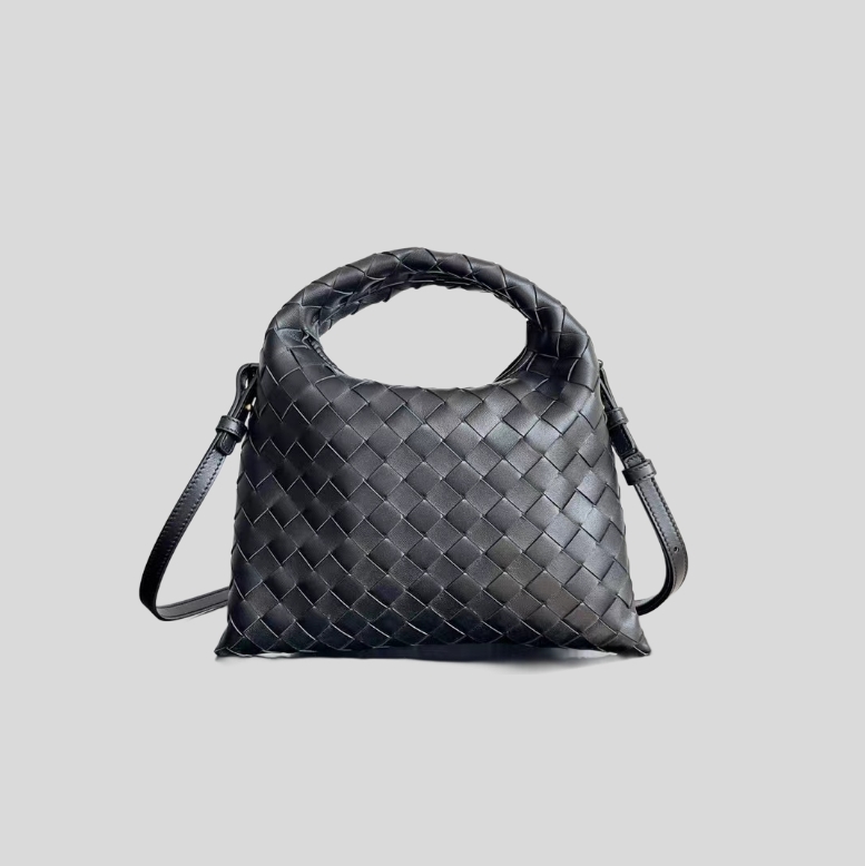 보테가베네타 인트레치아토 미니 홉 숄더백 블랙