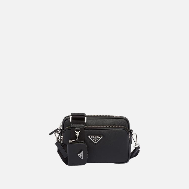 프라다 사피아노 가죽 크로스바디백