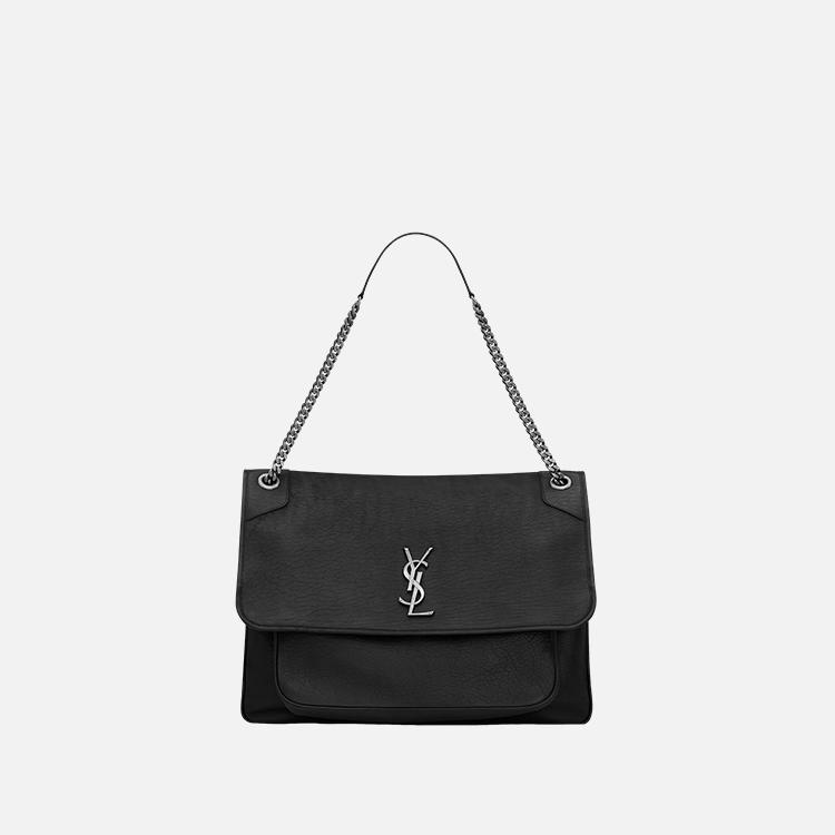 생로랑 그레인 램스킨 소재의 NIKI 라지백