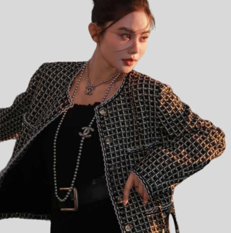 샤넬 25트위드 더블 체크 자켓