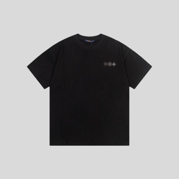 루이비통 플라워 자수 티셔츠