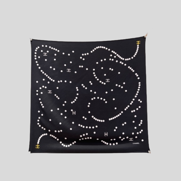 샤넬 펄 스퀘어 스카프