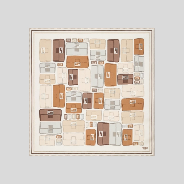 펜디 바게트 스카프 베이지