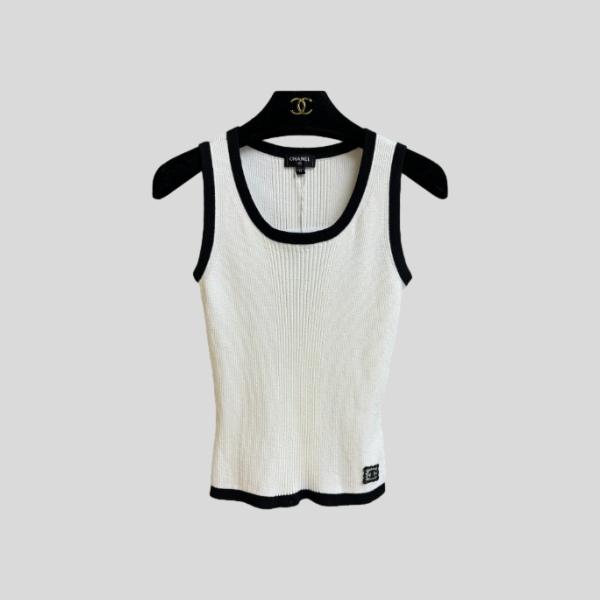 샤넬 탱크탑 화이트, 블랙