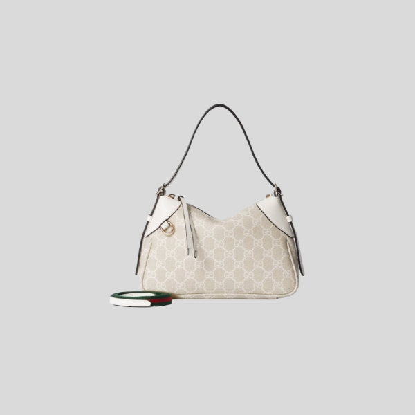 구찌 GG 엠블럼 스몰 숄더백 (화이트)