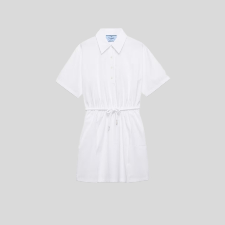 프라다 포플린 미니드레스