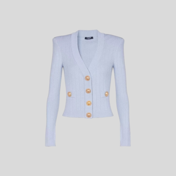 발망 골드 버튼 쇼트 가디건 