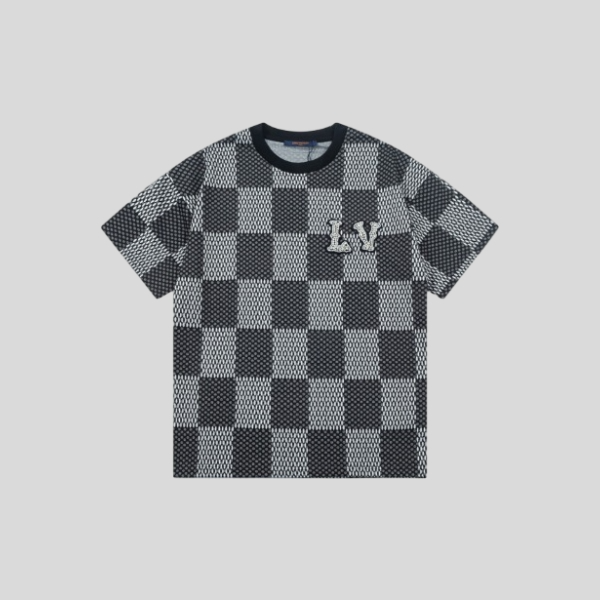 루이비통 체커보드 반팔티셔츠