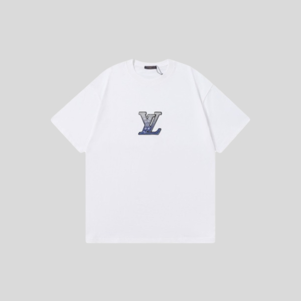루이비통 자수 반팔 티셔츠