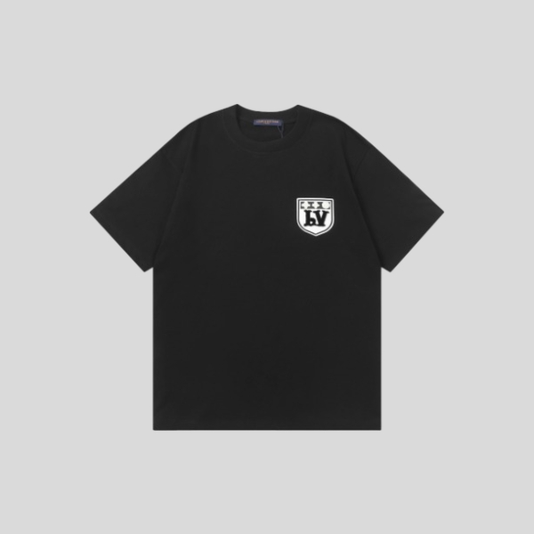 루이비통 자수 반팔 티셔츠