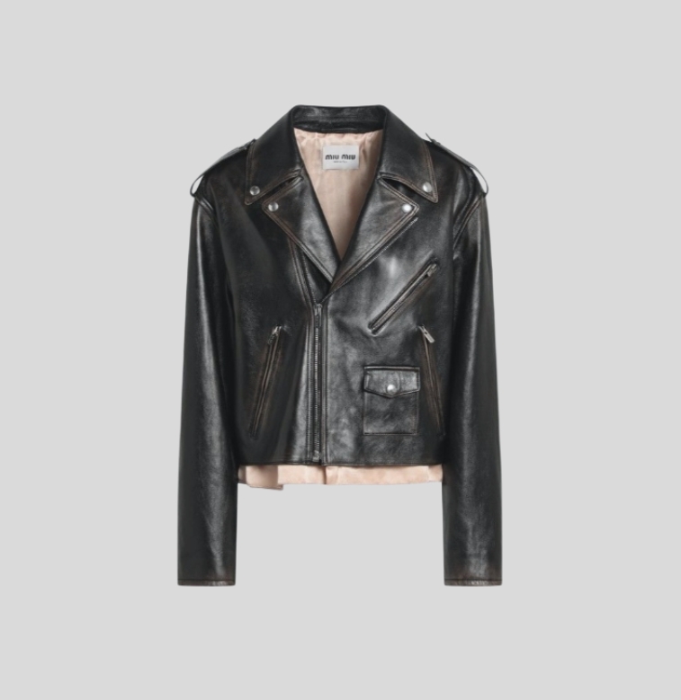 미우미우 가죽 자켓