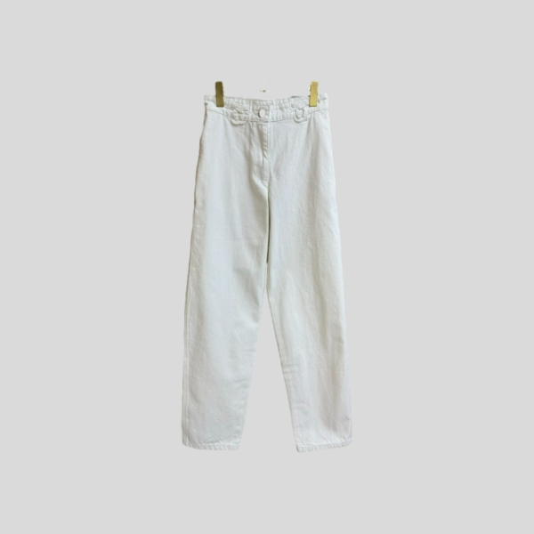 샤넬 화이트 스트레이트 진