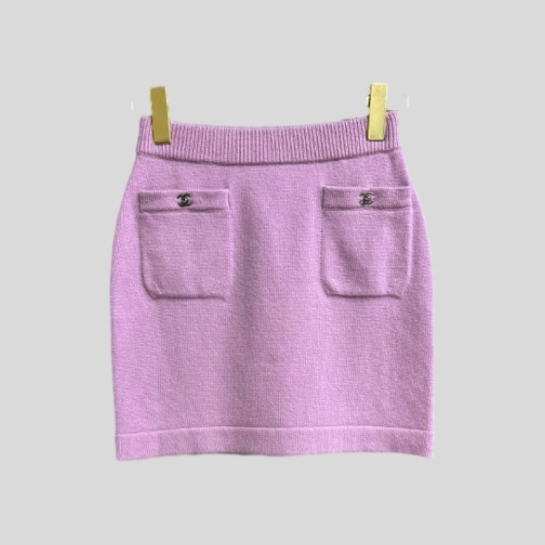 샤넬 버클 캐시미어 스커트(3color)