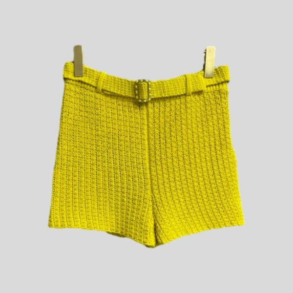 샤넬 니트 반바지 옐로우