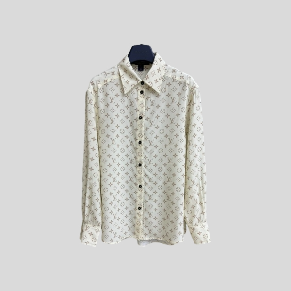 루이비통 플라워 실크 셔츠