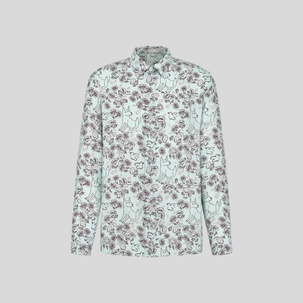 디올 강아지 실크 셔츠