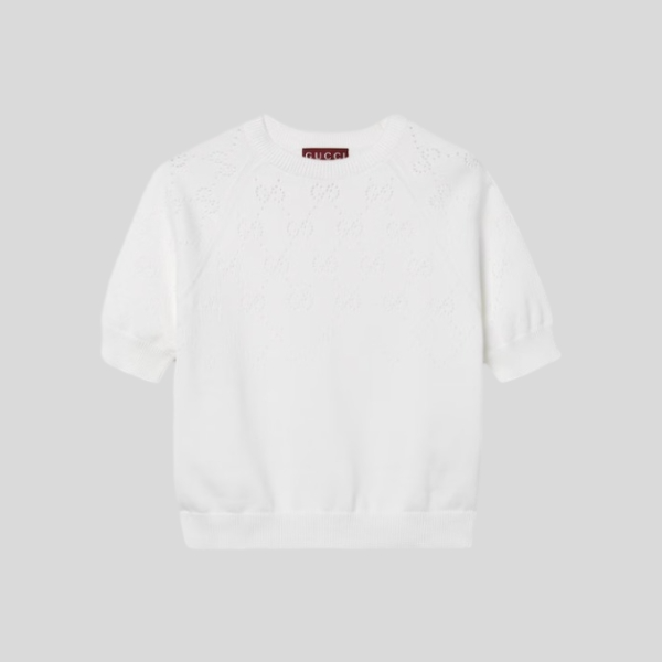 구찌 홀로우 니트 반팔