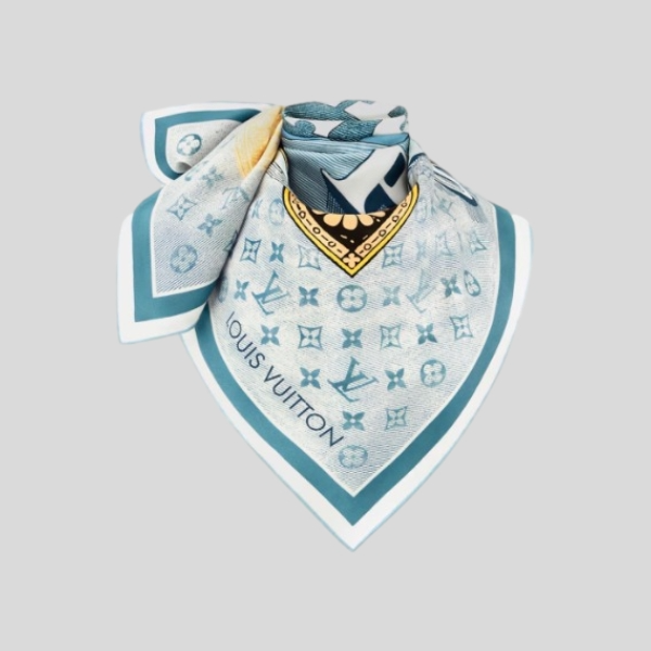 루이비통 말레스 메르베이루즈 스카프(블루)
