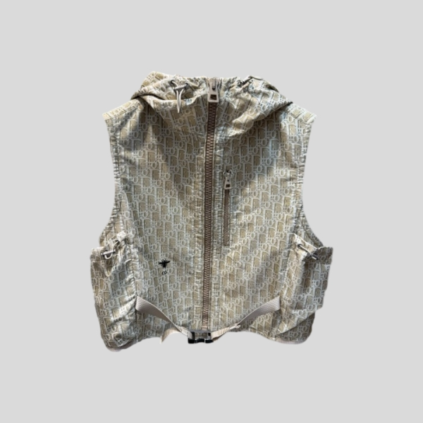 디올  태피터 자카드 후드 조끼