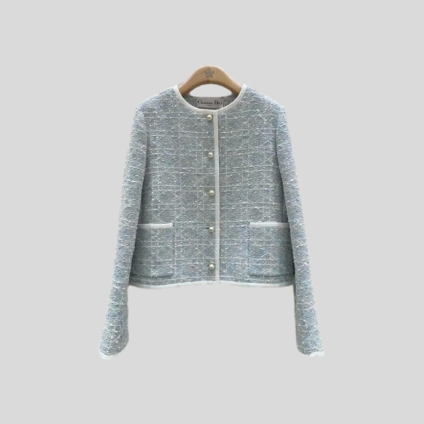 디올 매크로까나쥬 크롭 재킷