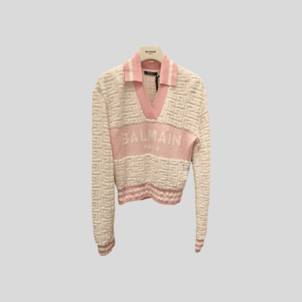 발망 니트 폴로 셔츠