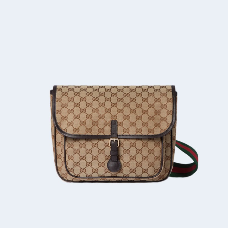 구찌 GG 캔버스 메신저백 베이지