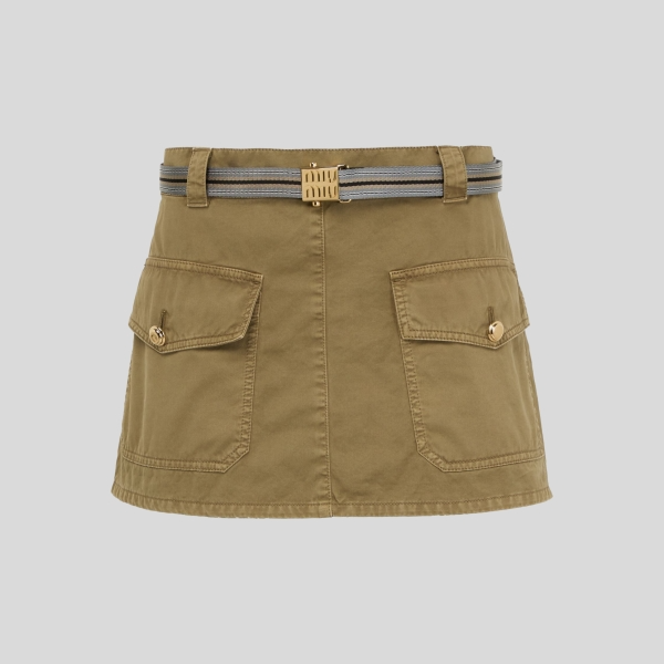 미우미우 카고 미니 스커트