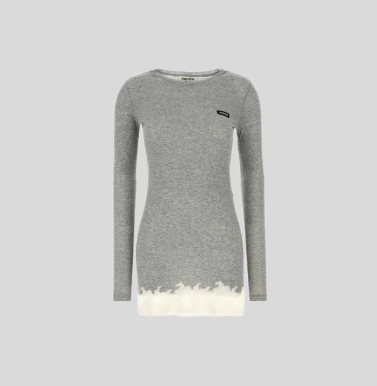 미우미우 롱슬리브 미니드레스