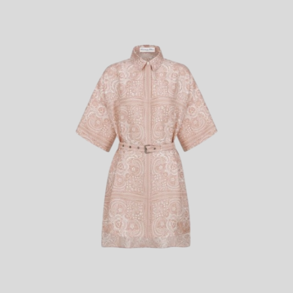 디올 25SS 셔츠  실크 드레스