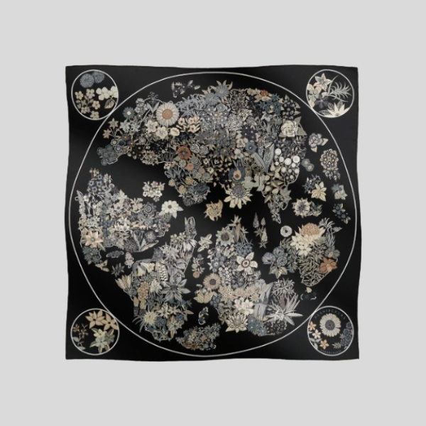 에르메스 플로럴 맵 블랙