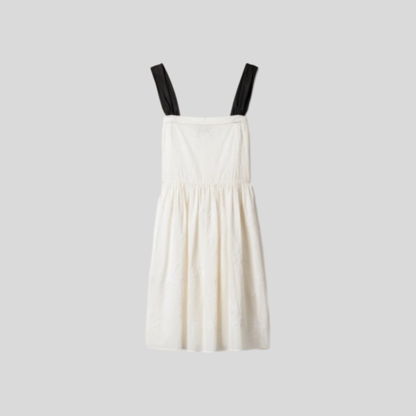 미우미우 자수 코튼 드레스