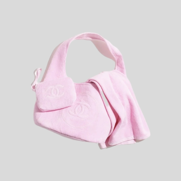 샤넬 비치웨어 세트 핑크