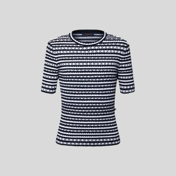 루이비통 스캘럽 스트라이프 니트 반팔