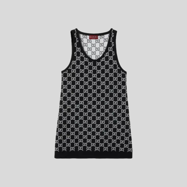 구찌 GG 울 자카드 미니 양면 드레스