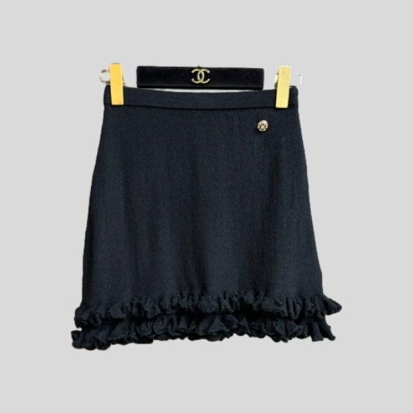 샤넬 러플 스커트