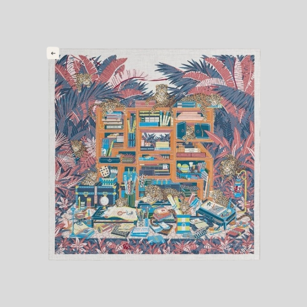 에르메스 벨벳 숄 네이비 블루