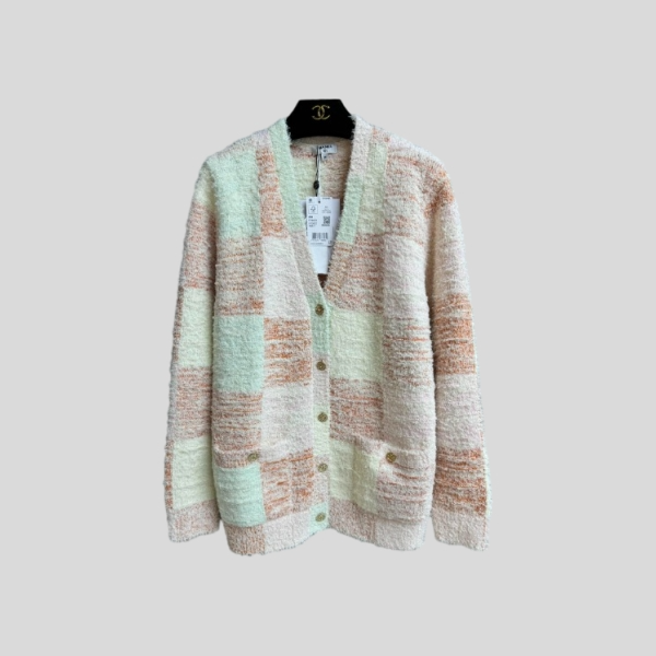 샤넬 플레드 가디건