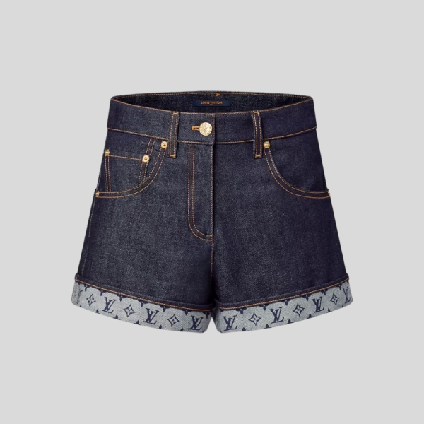 루이비통 커프드 헴 데님 미니 쇼츠