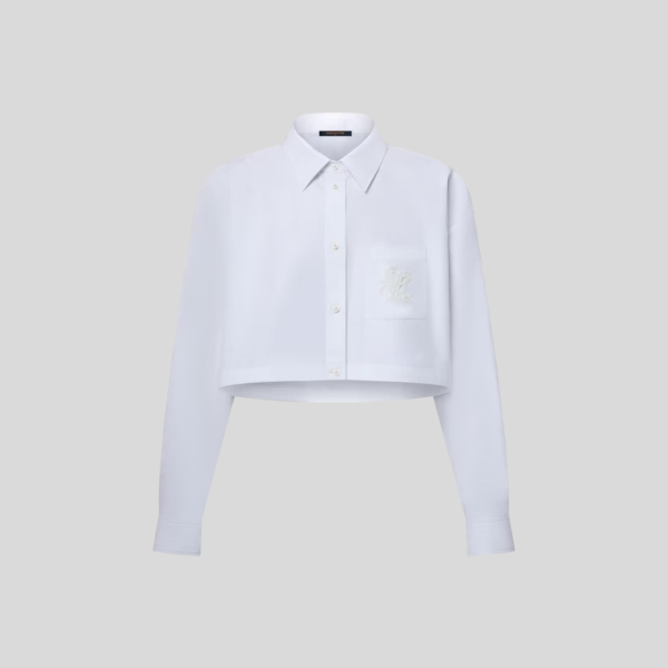 루이비통 브로더리 LV 크롭드 셔츠