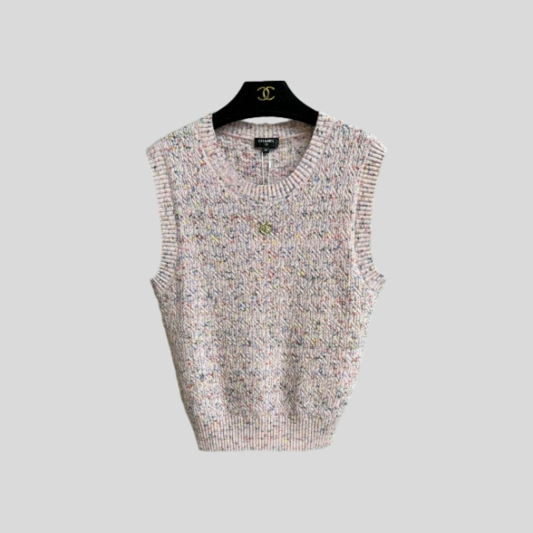 샤넬 핑크 블렌디드 베스트