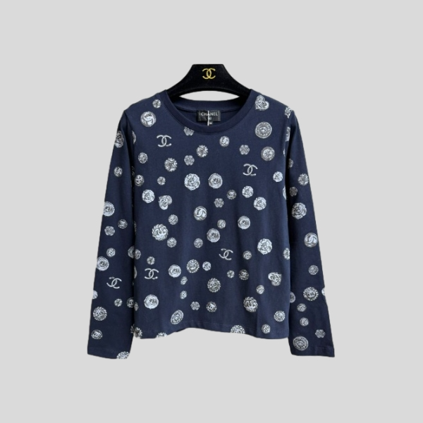 샤넬 프린트 티셔츠