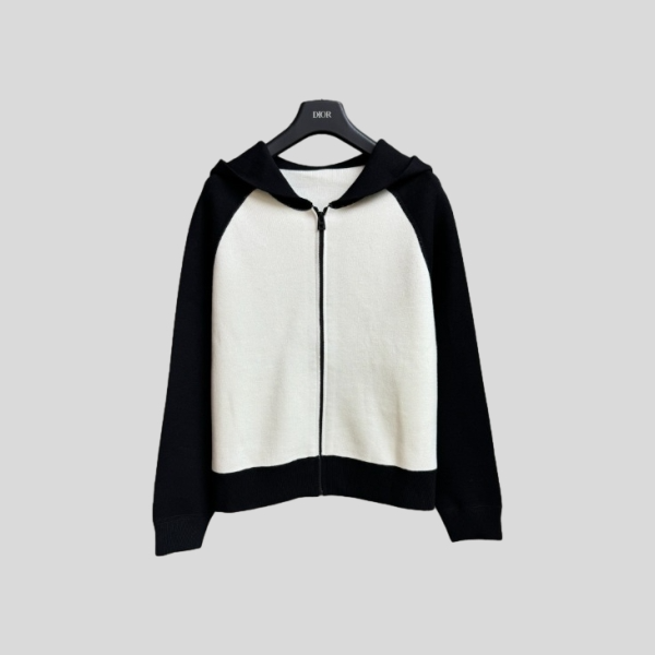 디올 후드 지퍼 기다건