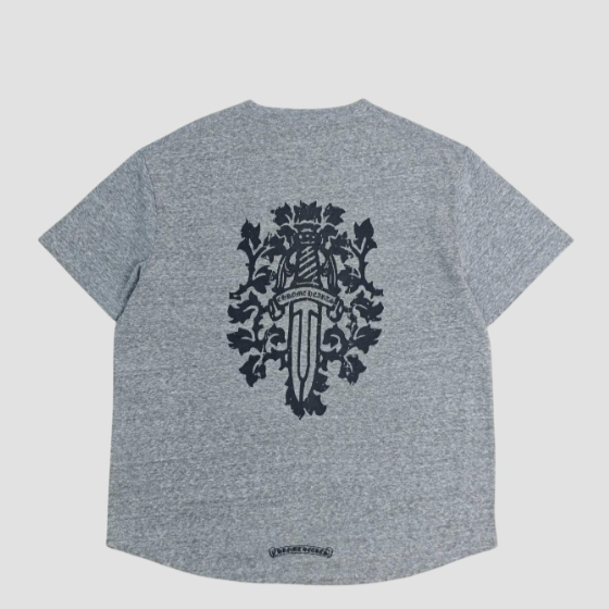 크롬하츠 대거 프린팅 라운드 티셔츠