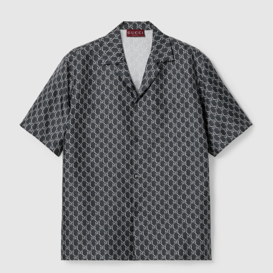 구찌 GG 섀도우 실크 셔츠