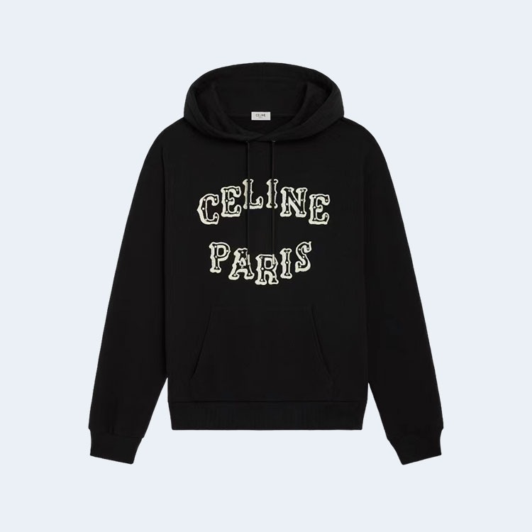 셀린느 블랙 웨스턴 스웨트셔츠