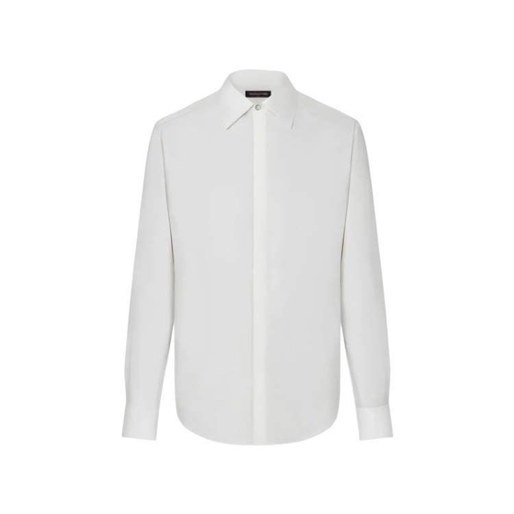 루이비통 자카드 실크 셔츠