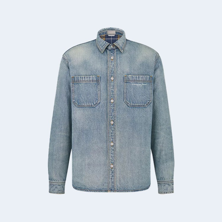 디올 투포켓 데님 셔츠